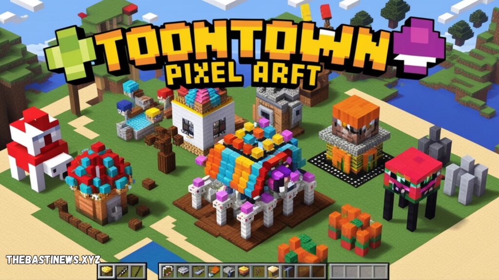 minecraft toontown pixel art