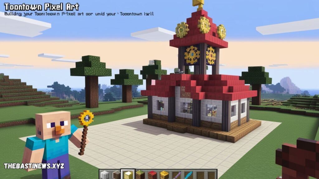 minecraft toontown pixel art